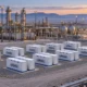 EnerVenue Energy Prism ünitelerinin bir petrol sahasındaki temsili görseli